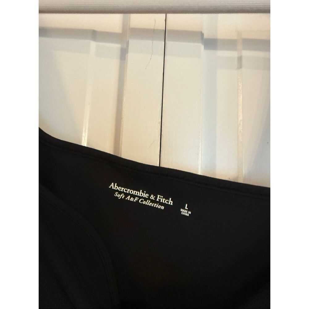 Abercrombie & Fitch NWOT black sweetheart cropped tank size large - Picture 5 of 10
